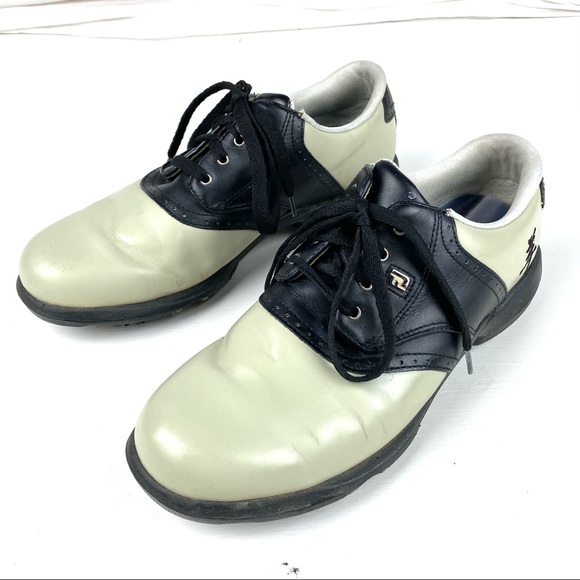 Footjoy dryjoys men’s golf shoes soft spikes Sz 9 - Picture 3 of 6